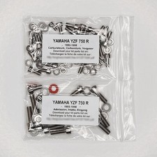 YAMAHA YZF 750 R 1993-1998 Kit n°1 vis BTR inox carburateurs YZF750 YZF750R