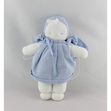 Doudou poupée chiffon blanche