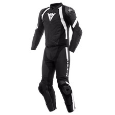 DAINESE AVRO 4 - COMBINAISON DE MOTO EN CUIR DIVISIBLE POUR HOMME NOIR BLANC