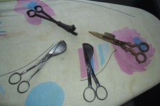 4 ANCIENNES MOUCHETTES CISEAUX