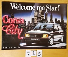 OPEL CORSA CITY Série limitée speciale Prospectus 2 pages 2/1987 Fr