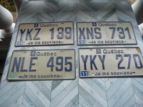 Lot plaques - lot, 4