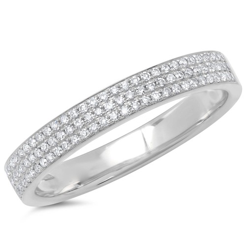 Bague diamant pavé or - diamant, en