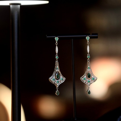 Boucles oreilles long art - d'oreilles,