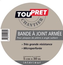 Bande à joint armée pour
