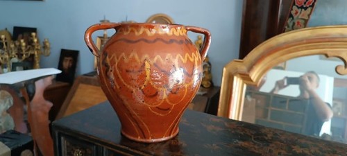 Vase faïence ancienne - vase,
