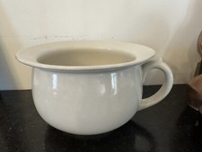 Pot de chambre Céramique Blanc Émaillée ?, Belle Brillance très bon état