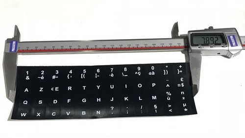 Autocollant étiquette azerty - autocollant,