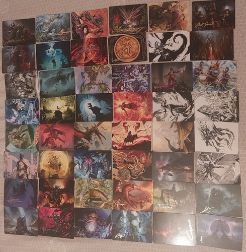 216 cartes signé art - cartes,