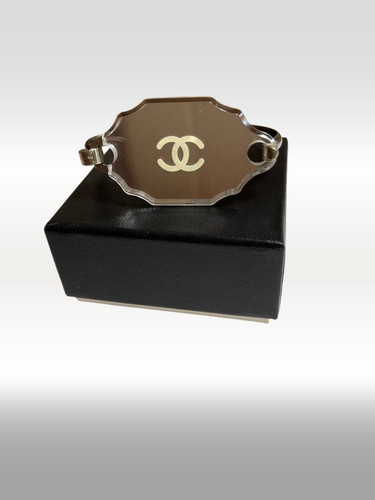Bracelet miroir plaque logo