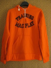 Sweat à Capuche Orange Sport TRAINING Mac Play vintage Shirt 70'S - S