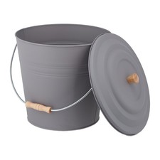 Seau à cendre 12 L gris seau