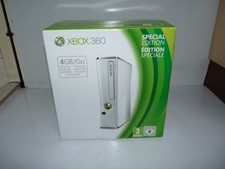 boite vide console xbox 360 slim blanche 4go