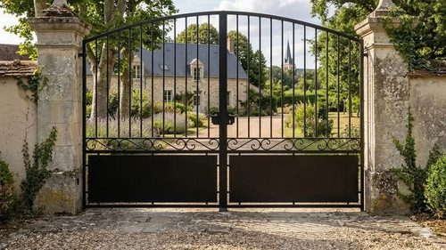 Portail coulissant acier - portail,