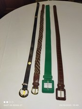 Lot de 4 Ceintures Femme Diverses - Idéal pour Varier les Styles