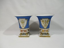 ANCIENNE PAIRE VASE CORNET