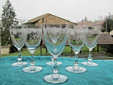 6 verres à vin blanc en