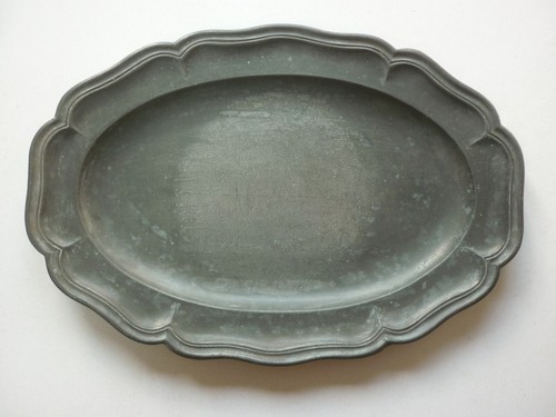 Ancien plat étain - étain, xviiie