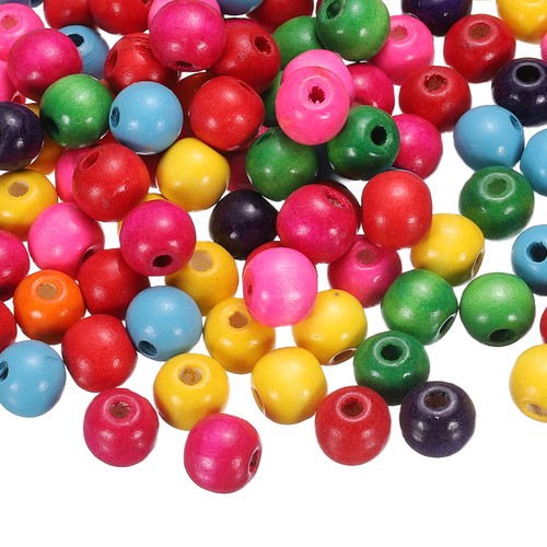 200 perles bois gros trou