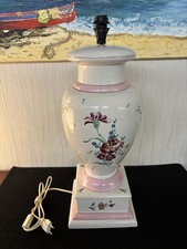 Grand pied de lampe faïence Lunéville