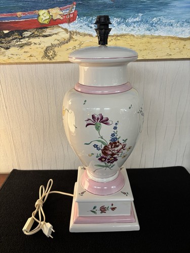 Grand pied lampe faïence - grand, de