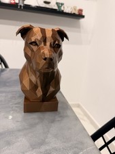 Statue Chien  Staffy
