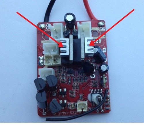 Hélicoptère pcb circuit - rc,