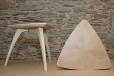 table basse plaquée chêne