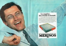 Publicité Advertising 079  1981  le matelas à suspension Merinos  (2 pages)