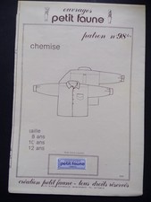 § patron ancien PETIT FAUNE