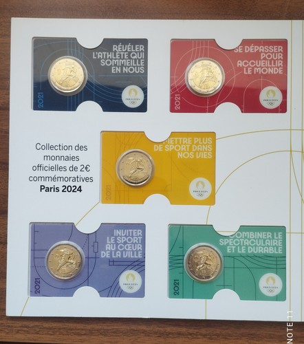 Lot coincard 2 euros - lot,