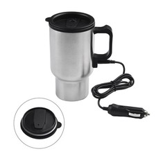 450ml 12V Acier Inoxydable Voiture Chauffage Tasses Électrique Eau Cafetière