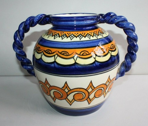 Beau vase boule faïence - en,