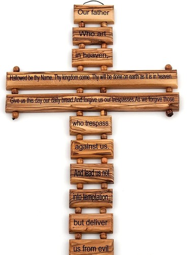 Croix nacre bois - croix, en