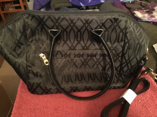 Vinyl makeup carrying bag - makeup,