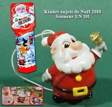 Kinder sujets de Noël 2010 Europe, 1 sonneur UN 101 + BPZ, 1 étui de 4 oeufs
