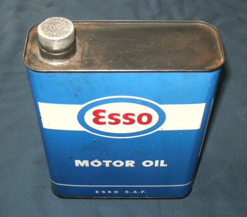 Ancien bidon huile esso - ancien,