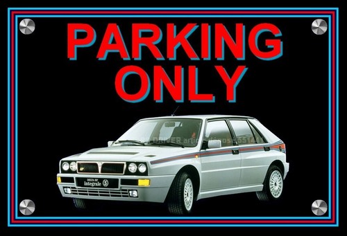 Plaque parking only lancia - parking,
