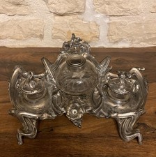 Encrier ancien Art Nouveau en