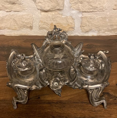 Encrier ancien art nouveau - encrier,