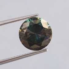 Aaa vert foncé moissanite - aaa,