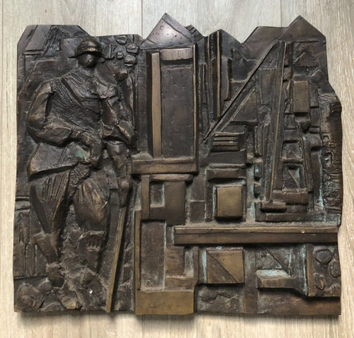 Grand bas relief bronze - bas,