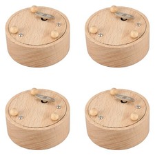 4X Boîte À Musique Ronde