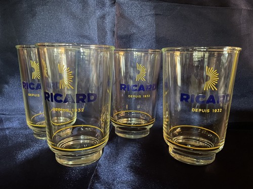 Verres ricard signé - verres, .