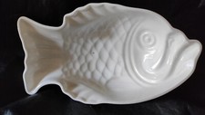 MOULE POISSON 20x12x6cm CERAMIQUE ANCIEN PETRUS REGOUT MAESTRICHT 1960 VINTAGE