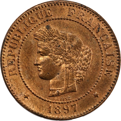 France centimes cérès 1897 - france, 5