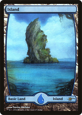 Magic mtg island promo - magic,