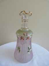 Carafe verre rose émaillé