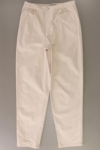 Pantalon femme coton crème - pantalon, en