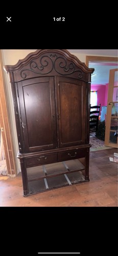 Wooden armoire - wooden,